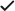 checkmark